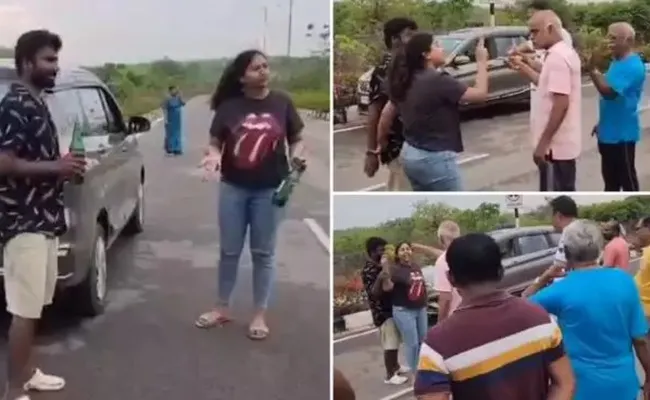 Woman creates ruckus, drinks and smokes in public in Hyderabad - Great ...