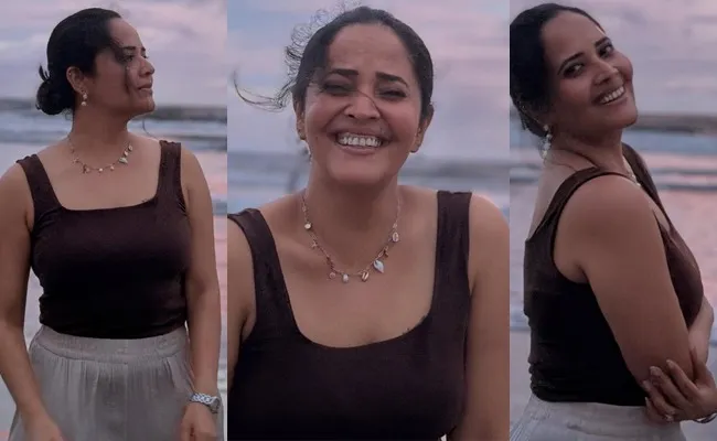 Hot Anasuyas Beachside Charm Wins Hearts