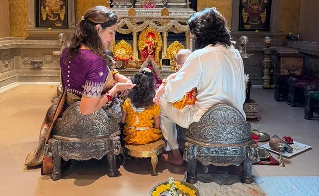 Charan Upasana Celebrate With Little Krishna Radha Great Andhra charan-upasana-celebrate-with-little-krishna-radha-great-andhra